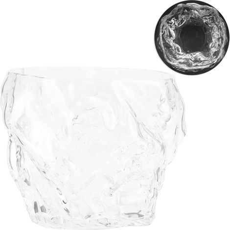 Verre à whisky en verre écorce de 50 ml, idéal pour les fêtes, en cristal sans plomb, grande capacité, convient pour la bière, le vin, les bars et les hôtels. (1/5)