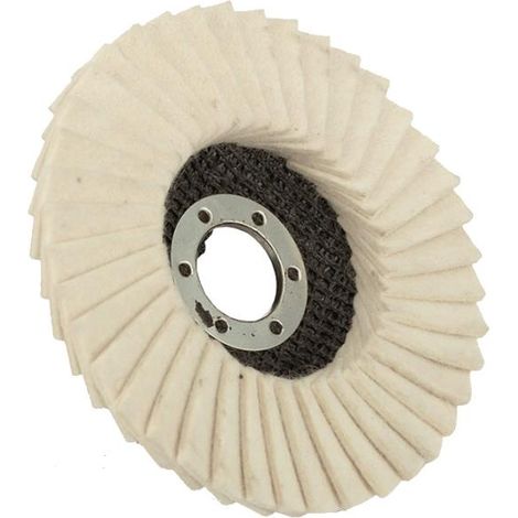 DISCO IN TESSUTO LAMELLARE FELTRO 115 MM LUCIDATURA CARROZZERIA LUCIDARE ACCIAIO