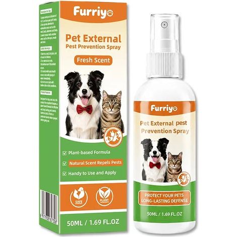 Furriyo Insektenschutzspray für Haustiere, geeignet für Katzen und Hunde, Haustierpflegespray (1/5)