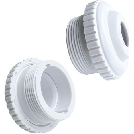 Lot de 2 buses de piscine réglables avec tête pivotante - Accessoires de piscine - Blanc