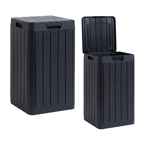 Cubo de basura Rio Garden – Capacidad 80 L – Resistente a las inclemencias del tiempo – Toomax