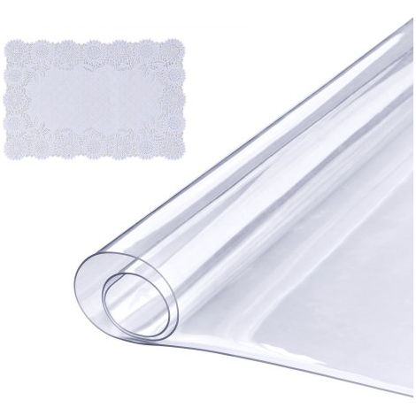 Nappe Rectangle Transparente 45 - 7 x 92 5 cm Film de Table (1/5)