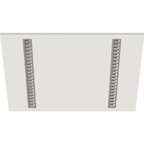 DALLE MODULO 600x600 UGR16 25W 2CCT (3000K/4000K) 3500lm 50000h blanc et silver ARIC 51976