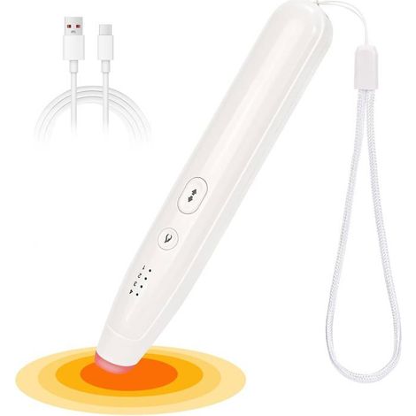 Pic de moustique, rechargeable, idéal pour la randonnée, le camping et les voyages, blanc (1/5)