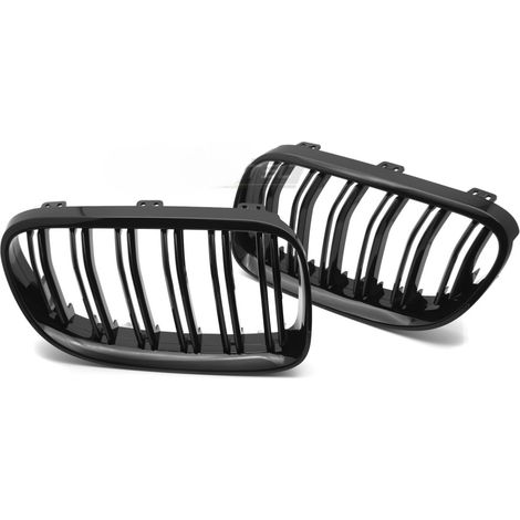 Calandre Avant BMW Serie 3 E92/E93 de 2010 a 2013 Noir Brillant Double Barres-42528402 (1/5)