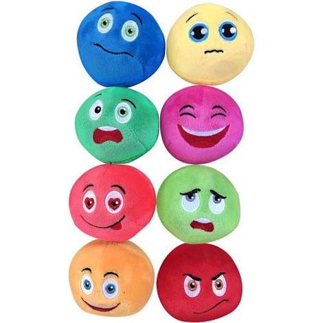 Ensemble de jouets pour chiens : lot de 8 balles en peluche douces, jouets à mâcher couineurs et jouet à lancer interactif pour animaux de petite et moyenne taille. (1/5)