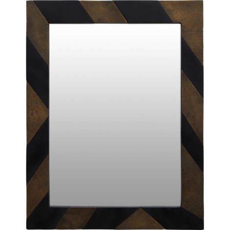 Premier Housewares Aris Black and Gold Wall Mirror (1/5)