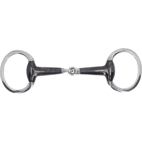 Mors Cheval - Mors À Anneaux En Acier Inoxydable - Mors Simple À Maillons Pour Contrôle Doux - 135 mm (1/5)