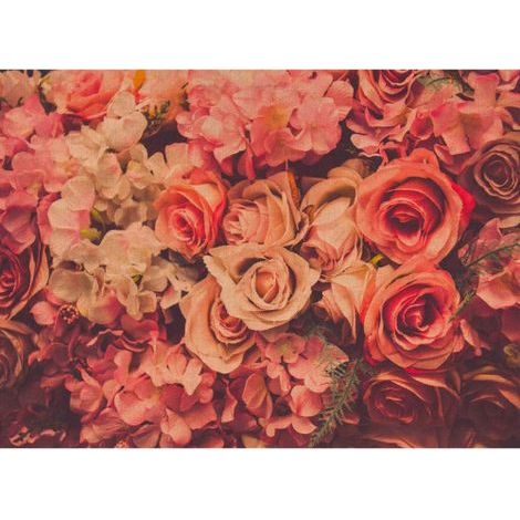 Papier peint panoramique rose élégant motif floral Tapisserie panoramique florale idéale pour chambre Papier peint panoramique idéal pour bureau (1/4)