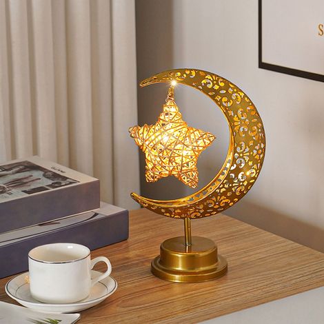 Lampe Lune - Lampe De Nuit À Suspension En Fer - Éclairage Doux Pour Chambre Et Salon - 1 Pièce (1/5)
