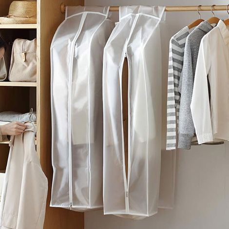 Housse de protection imperméable pour costume, veste et robe - Sac de voyage anti-poussière pour vêtements (1/5)