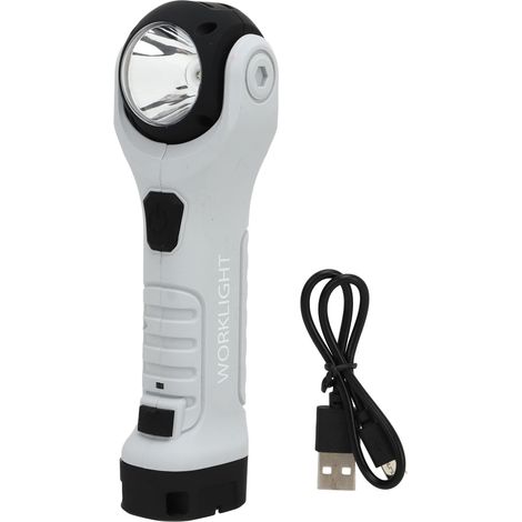 Superhelle, per USB aufladbare LED-Taschenlampe mit 360° drehbarem Magnetfuß, multifunktional für Autoreparaturen und Camping (1/5)