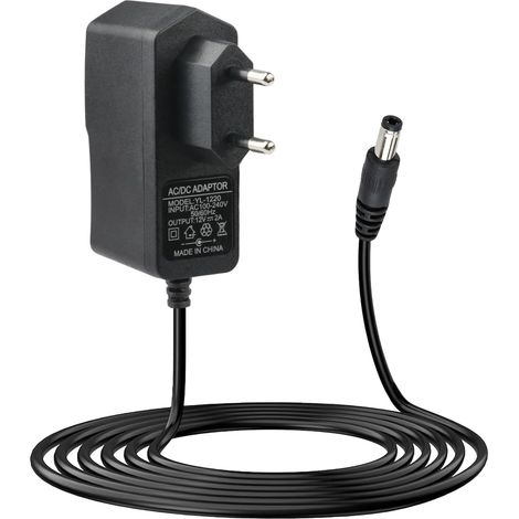 12V 2A Adaptateur Secteur avec Connecteurs 5,5x2,5mm et 5,5x2,1mm 24W Alimentation Universelle AC 100-240V, pour Rubans LED, Caméra, Routeur, Box TV, Écran LCD, Disques Durs Externes, 1M (1/5)