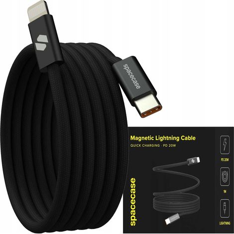 Cavo magnetico Spacecase da USB-C a Lightning, 1 m, 20 W, CL09 b (1/5)