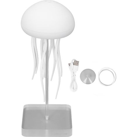 Lampada a forma di medusa RGB con controllo vocale - 9 tentacoli flessibili, batteria da 1000 mAh, per camera da letto