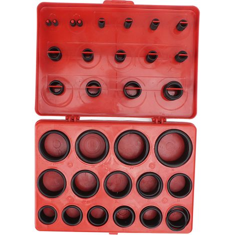 Juego de 347 juntas tóricas de goma, kit completo para sistemas automotrices, de maquinaria y de plomería. (1/5)