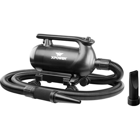 Secador de coches, potente flujo de aire, ajustes de calor regulables, A-16-BLACK, EU-a (1/2)