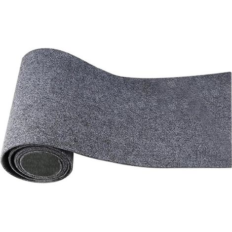 Tappetino tiragraffi autoadesivo per gatti 40 x 200 cm, palo tiragraffi da parete per proteggere tappeti, divani e mobili, supporto per tappetino per gatti con manico in legno, torre per gatti