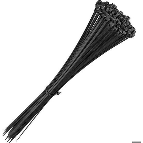 Collier de Serrage Grande Taille 500 mm x 7,6 mm, Attache Câble, Serre Câbles Grand Nylon, Colliers Serre-Cable 500mm, Noir, Lot de (1/5)