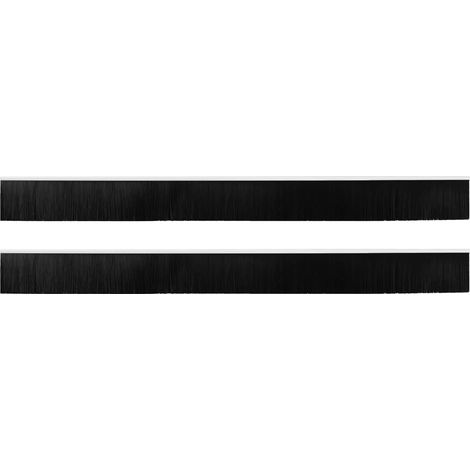 Brosses de porte adhésives 2 pcs Blanc 100 cm (1/5)