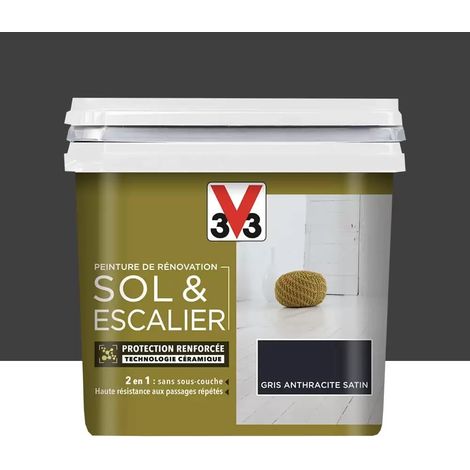 Peinture De Rénovation V33 Sol & Escalier Gris anthracite 0,75 L (1/4)