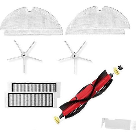 Kit d'accessoires Roborock comprenant un filtre lavable, une brosse et une serpillière pour les aspirateurs Roborock S50, S51, S55, S6 et S5 Max.