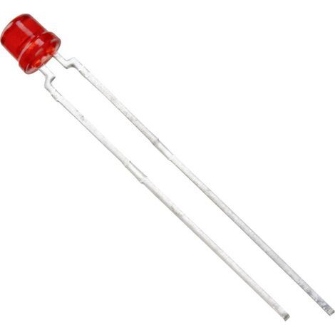 Vishay TLVH4200 LED rouge cylindrique 3 mm 55 mcd 170 ° 30 mA 2.4 V Q531091 (1/3)