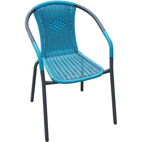 Conjunto de 4 sillas Basic azul -
