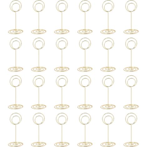 30 Pièces Or Porte Nom Table Porte Photo Pince Porte Photo sur Pied (1/5)