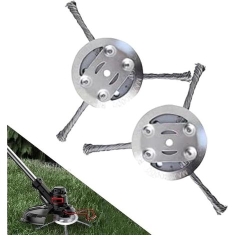 Cepillo para desbrozar, 2 unidades. Eliminador de malas hierbas, cepillo con orificio de 5 mm, cepillo para cortasetos, cepillo cónico de metal que elimina fácilmente las malas hierbas.