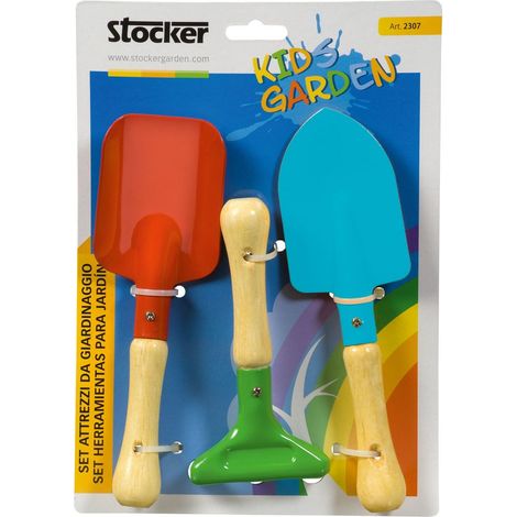 Outil de jardinage stocker enfant durable léger pack 3