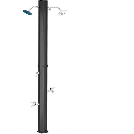 Douche solaire extérieure 35 L, noir, 73 x 18 x 217 cm, pour maison et usage quotidien, format pratique, style facile à associer (1/5)
