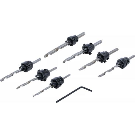 Punta per legno BGS DIY countersink drill bit 8 pezzi affilati