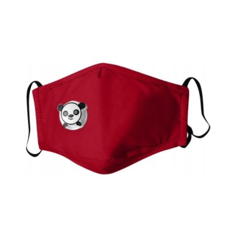 ROTER PANDA-Maske FÜR KINDER + 3x PM 2.5-FILTER
