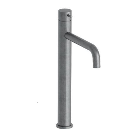 LAVABO TRIVERDE HAUT METAL BROSSE + Vidage laiton Up&Down - CRISTINA ONDYNA TV22277 (1/2)