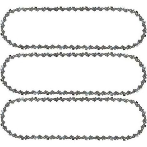 PA Aiperq Lot de 3 Chaîne de tronçonneuse 3/8\\"LP 52 maillons 1,1mm 35cm Faible Rebond Compatible avec Bosch AKE 35 S AKE 35-19 S, Einhell, Husqvarna, Makita, Dolmar, Oregon et autres F Blued (1/4)