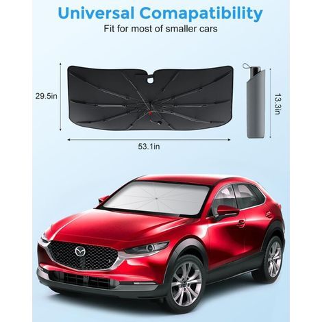 Pare-Brise de Voiture, Pare-Soleil Voiture, Pare-Soleil Voiture Pare-Brise Intérieur, Dernier Pare-Soleil Avant Pliable, Bloque Les Rayons UV