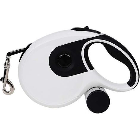Laisse rétractable pour chien avec poignée antidérapante et rangement pour sacs à déjections canines - Laisse pour chien avec rangement pour sacs à déjections canines et poignée antidérapante-AquaForg (1/4)