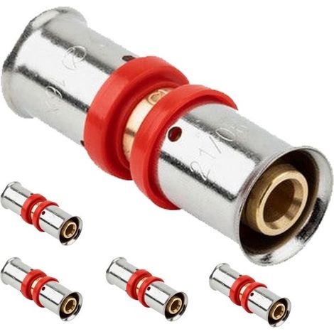 Lot de 5 Manchon multicouche pour tube multicouche de 16 mm, à utiliser avec une machine à sertir