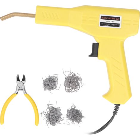 Agrafeuse 50 W, outil de soudage, kit de réparation de pare-chocs de voiture, machine à souder pour réparation, prise européenne jaune 220 V (1/5)