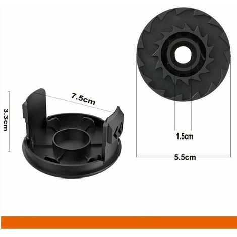 Capuchon de canette pour Bosch easygrasscut 18 23 26 Art 23 26 Remplacement de la tête de perceuse à bord coupé (Bosch f016800569 / f16800385, 4 pièces) (1/4)