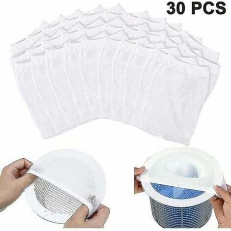 Garden FuturePiscine Filtre Skimmer,30Pcs Chaussettes de Skimmer de Piscine,Pool Skimmer Socks,pour Attraper Les Feuilles d'arbre Piscine Protégez La Piscine Propre (20) (1/4)