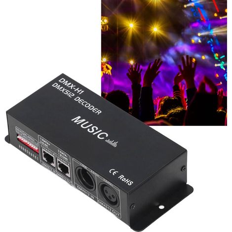 Controlador DMX, consola DMX 512, equipo de 4 canales para DJ, discoteca, iluminación, fiestas e iluminación de escenario, dormitorio, sala de estar, salón