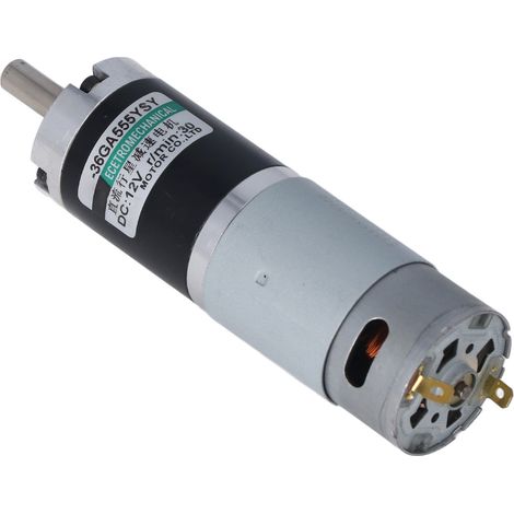 Moteur électrique réducteur 12V CC 15W 0,15A 30 tr/min sens horaire et antihoraire cuivre basse vitesse pour équipements industriels (1/5)