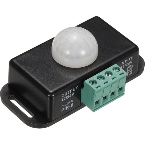 Interrupteur à détecteur de mouvement LED sourcing map DC 12-24V 6A PIR infrarouge avec minuterie et