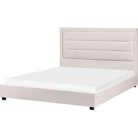Bed Fabric ROUEN 160 x 200 cm (EU King Size) Light Beige