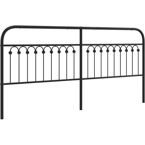 Maison Exclusive - Ersatz-Kopfteil Metall Schwarz 193 cm