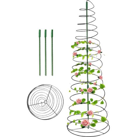 Treillis de jardin Structure de support pour grimpantes,légumes,fleurs et vignes avec cadre résistant à la rouille Cadre de croissance vertical durable pour rose,clématite,vignoble (1/5)