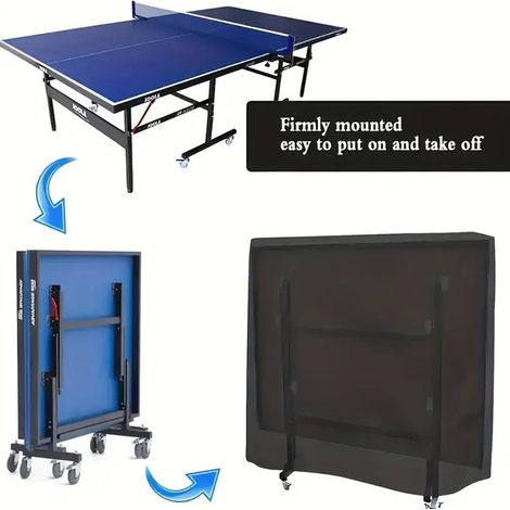 Housse imperméable pour table de ping-pong - 65x27,5x72,8 pouces (1/5)