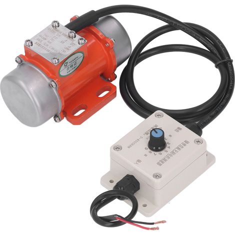 Moteur vibrant électrique à force d'excitation réglable, moteur vibrant à courant continu sans balais avec régulateur de vitesse, 30 W, 4 000 tr/min, 12 V CC, 2,8 A (1/5)
